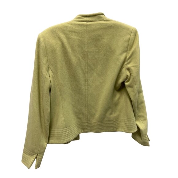 Vintage Louben Womens Wool & Cashmere Blend Mint Green Blazer Jacket Sz 8 - Picture 2 of 9